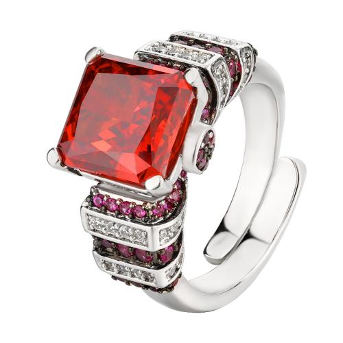 Messingring mit Strass , Messing, goldfarben plattiert, Modeschmuck & für Frau, keine, verkauft von PC