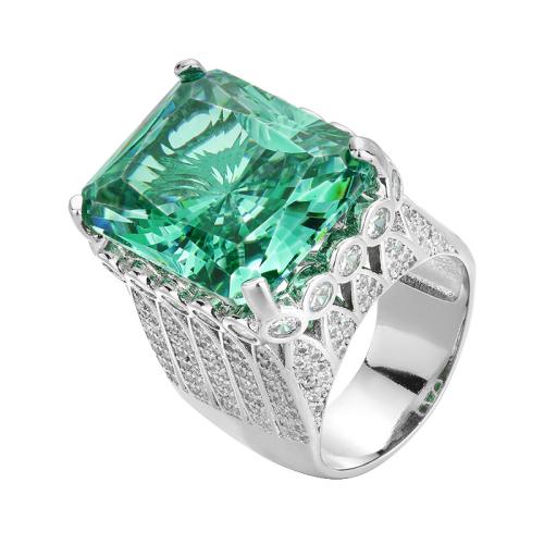 Messingring mit Strass , Messing, goldfarben plattiert, Modeschmuck & für Frau & hohl, verkauft von PC