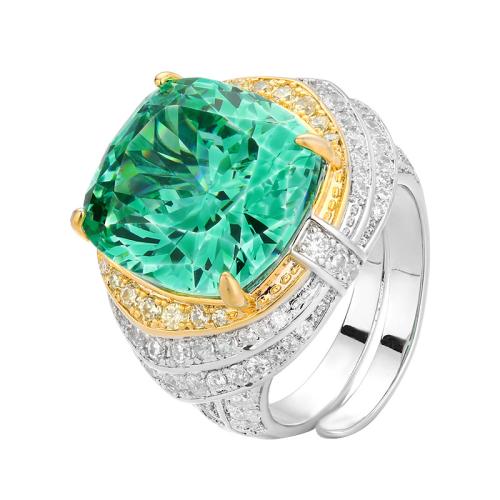 Messingring mit Strass , Messing, goldfarben plattiert, Modeschmuck & für Frau, keine, verkauft von PC