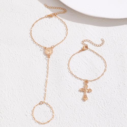 Nuptiale d'anneau de bracelet, alliage de zinc, Placage de couleur d'or, bijoux de mode & avec strass, plus de couleurs à choisir, Vendu par PC[