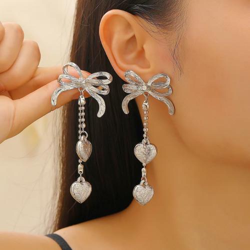 Boucle d'oreille goutte Zinc Alloy, alliage de zinc, Placage de couleur d'or, bijoux de mode & avec strass, plus de couleurs à choisir, Vendu par paire