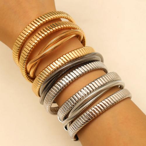 Zink Legierung Stulpe-Armband, Zinklegierung, goldfarben plattiert, Modeschmuck, keine, verkauft von PC