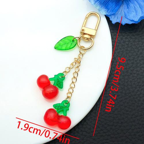 Resin Key Chain, Zinc Alloy, with Resin, gold color plated, fashion jewelry 