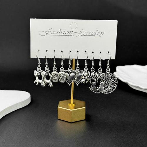 alliage de zinc Boucle d'oreille goutte, Placage de couleur d'or, bijoux de mode, plus de couleurs à choisir é, Vendu par fixé