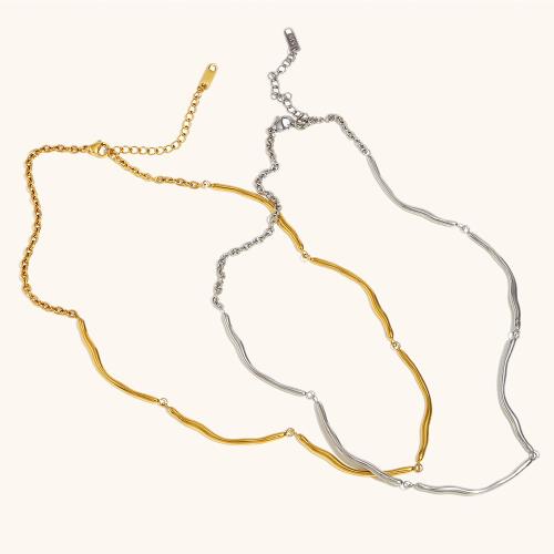 ステンレス鋼のジュエリーネックレス, 304ステンレススチール, メッキ, ファッションジュエリー & 女性用, 無色, 売り手 パソコン