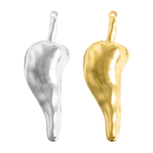 Stainless Steel Pendants, 304 Stainless Steel, Pepper, plated, DIY 