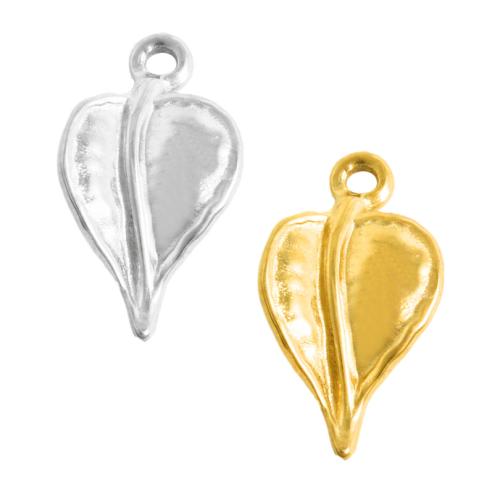 pendentifs de cœur en inox , Acier inoxydable 304, coeur, Placage, DIY, plus de couleurs à choisir Vendu par sac