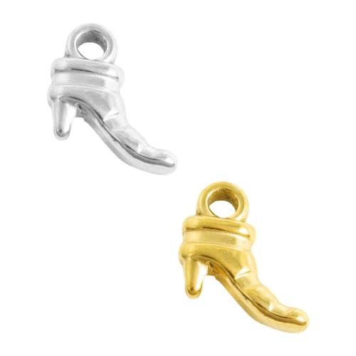 Acier inoxydable Pendentif Chaussures, Acier inoxydable 304, Placage, DIY, plus de couleurs à choisir Vendu par sac