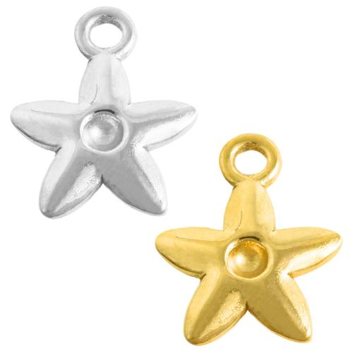 Monture de pendentif en acier inoxydable, Acier inoxydable 304, étoile, Placage, DIY, plus de couleurs à choisir Vendu par sac