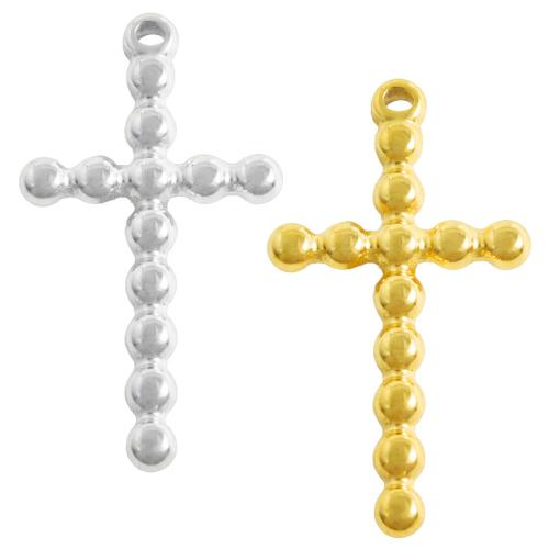 pendentifs En acier inoxydable de Croix , Acier inoxydable 304, Placage, DIY, plus de couleurs à choisir Vendu par sac