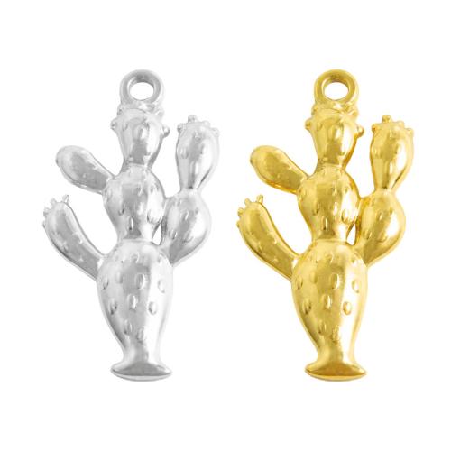 Stainless Steel Pendants, 304 Stainless Steel, Opuntia Stricta, plated, DIY 