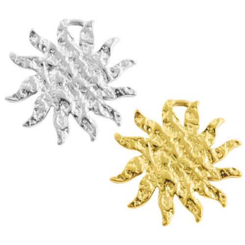 Stainless Steel Pendants, 304 Stainless Steel, Sun, plated, DIY 