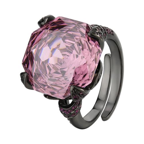 Messingring mit Strass , Messing, goldfarben plattiert, Modeschmuck & für Frau, keine, verkauft von PC