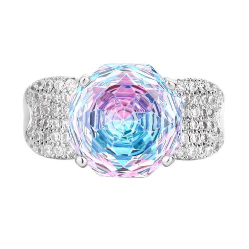 Messingring mit Strass , Messing, mit kubischer Zirkonia, Modeschmuck & für Frau, keine, verkauft von PC