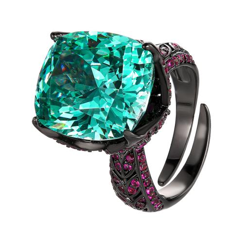 Messingring mit Strass , Messing, goldfarben plattiert, Modeschmuck & für Frau, keine, verkauft von PC