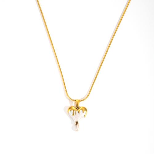 Conjuntos de joyería de acero inoxidable de esmalte, acero inoxidable 304, chapado, diferentes estilos para la opción & para mujer, dorado, Vendido por UD