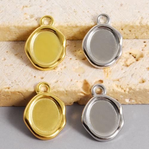 Monture de pendentif en acier inoxydable, Acier inoxydable 304, Placage, DIY, plus de couleurs à choisir Vendu par sac