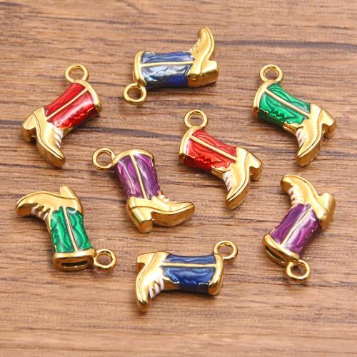 Emaille Edelstahl Anhänger, 304 Edelstahl, plattiert, DIY, keine, 10PCs/Tasche, verkauft von Tasche