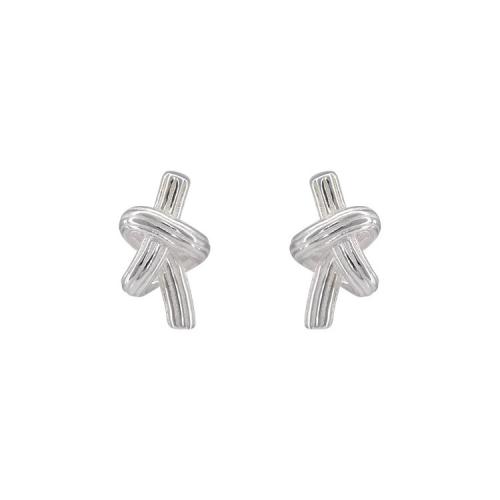 Латуни Стад Серьги, Латунь, Другое покрытие, ювелирные изделия моды, серебряный продается Пара