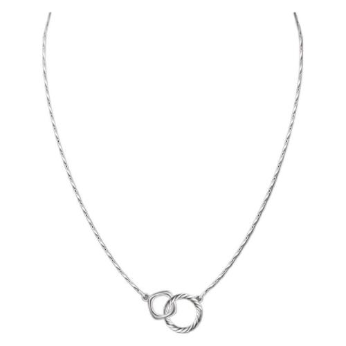 Handgemachte Messinghalskette, Messing, plattiert, Modeschmuck, keine, 18x18x4mm, Länge:45 cm, verkauft von PC