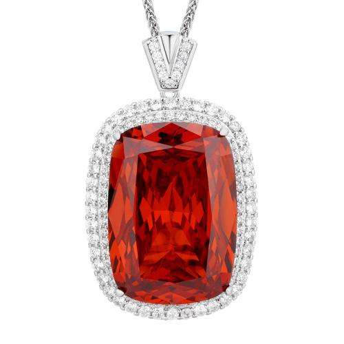 Harz Messing Halskette, mit kubischer Zirkonia, mit Verlängerungskettchen von 5cm, plattiert, Modeschmuck & für Frau & mit Strass, keine, Länge:45 cm, verkauft von PC