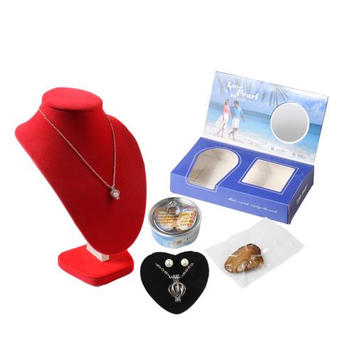 Kit de perles Oyster & Wish, perle d'eau douce cultivée, avec alliage de zinc, Placage de couleur d'or, bijoux de mode, Couleur aléatoire Vendu par boîte
