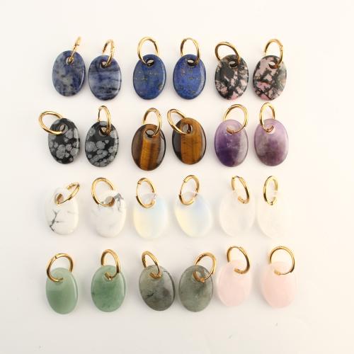 Драгоценный камень падение Серьги, Полудрагоценный камень, с Нержавеющая сталь 304, ювелирные изделия моды & различные материалы для выбора & Женский продается Пара