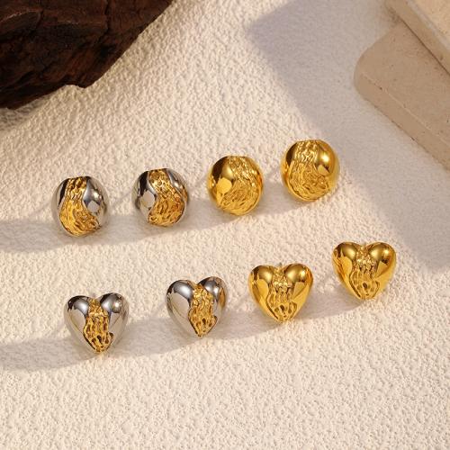 Boucle en acier inoxydable, Acier inoxydable 304, Placage, bijoux de mode & styles différents pour le choix & pour femme, plus de couleurs à choisir, Vendu par paire