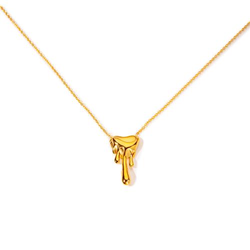 ステンレス鋼のジュエリーネックレス, 304ステンレススチール, メッキ, ファッションジュエリー & 異なるスタイルを選択 & 女性用, 金色, 売り手 パソコン