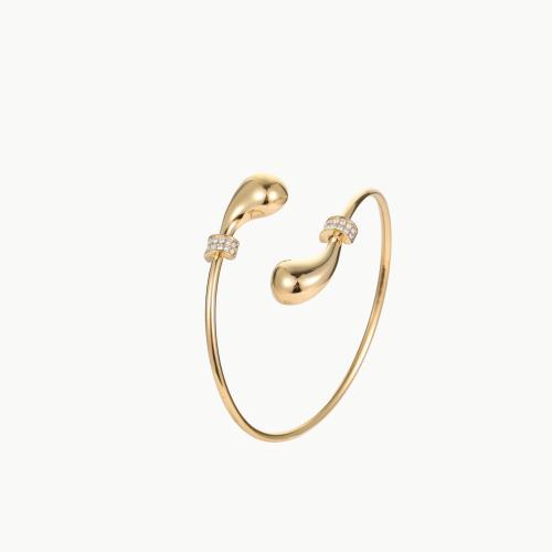 Bracelet en acier inoxydable, Acier inoxydable 304, Placage, styles différents pour le choix & pour femme & avec strass, plus de couleurs à choisir, Vendu par PC