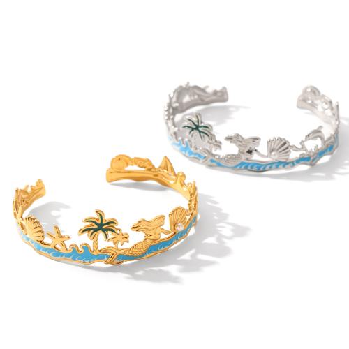 Ensembles de bijoux en acier inoxydable émaillé, Acier inoxydable 304, avec perle de plastique, Placage, styles différents pour le choix & pour femme & creux, plus de couleurs à choisir, Vendu par PC