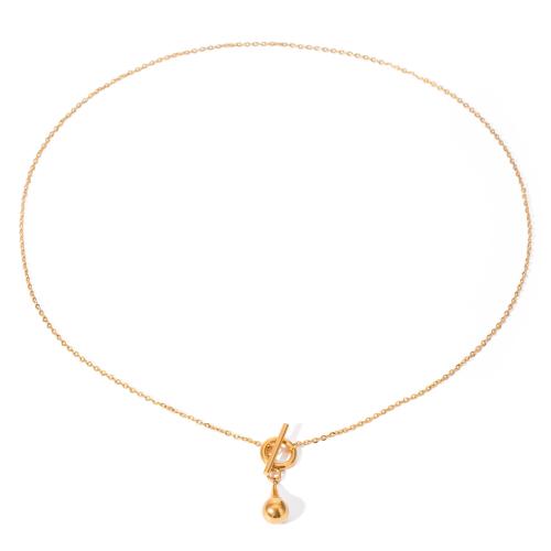 ステンレス鋼のジュエリーネックレス, 304ステンレススチール, メッキ, ファッションジュエリー & 女性用, 金色, 売り手 パソコン