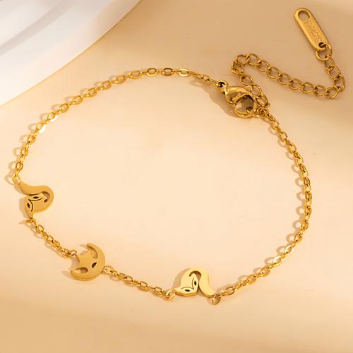 Bracelets en acier inoxydable, Acier inoxydable 304, Placage, bijoux de mode & styles différents pour le choix & pour femme, doré, Vendu par PC