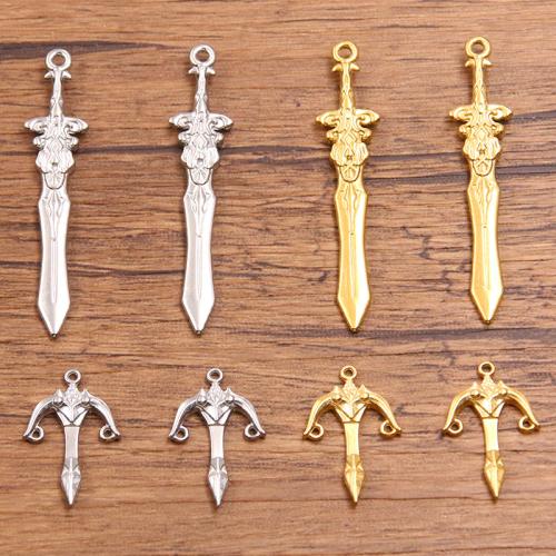 Stainless Steel Charm Connector, 304 Stainless Steel, plated, DIY 