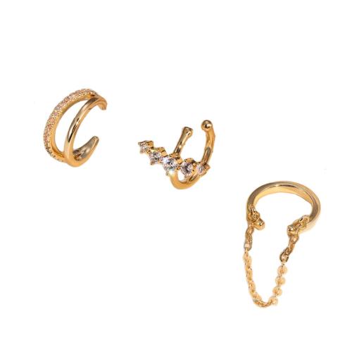 Cubic Zirconia Pendiente Brass Micro Pave, metal, Pendiente de stud & pendiente, chapado, Joyería & micro arcilla de zirconia cúbica, más colores para la opción, 8.5x8.5mm, Vendido por Set[