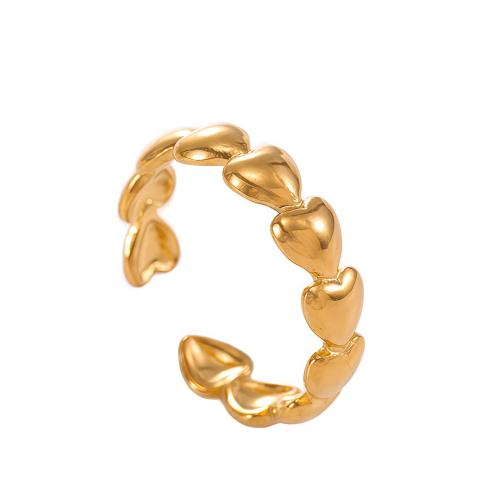 Bague en acier inoxydable, Acier inoxydable 304, Placage, bijoux de mode & pour femme, plus de couleurs à choisir, Vendu par PC