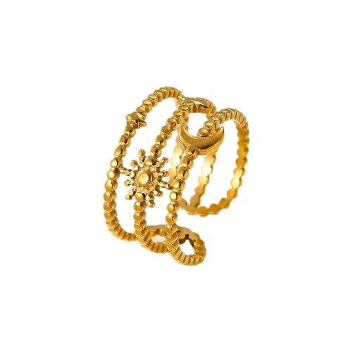 Bague en acier inoxydable, Acier inoxydable 304, Placage, bijoux de mode & pour femme & creux, plus de couleurs à choisir, Vendu par PC