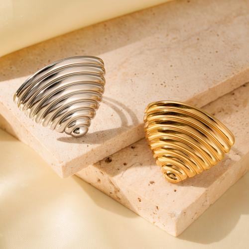 Bague en acier inoxydable, Acier inoxydable 304, Placage sous vide, bijoux de mode & pour femme & creux, plus de couleurs à choisir, Vendu par PC