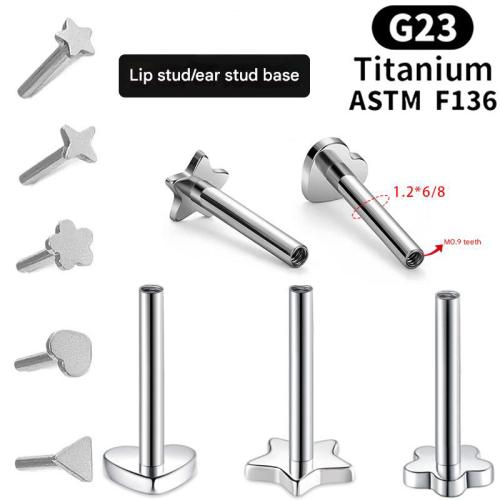 Alliage de titane Piercing boucle d'oreille résultats, DIY & unisexe & styles différents pour le choix, Vendu par PC