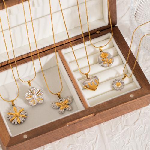 ステンレス鋼のジュエリーネックレス, 304ステンレススチール, メッキ, 異なるスタイルを選択 & 女性用 & 二色, 売り手 パソコン