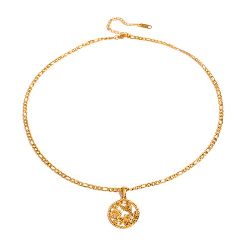 ステンレス鋼のジュエリーネックレス, 304ステンレススチール, メッキ, ファッションジュエリー & 女性用 & くり抜き, 金色, 売り手 パソコン