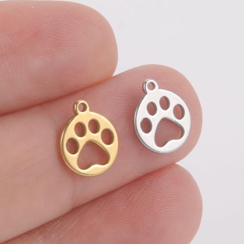 Stainless Steel Pendants, 304 Stainless Steel, Claw, plated, DIY & hollow 