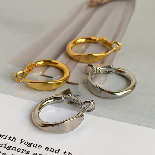 Pendiente del aro de latón, metal, chapado, Joyería, más colores para la opción, 1.8x1.8mm, Vendido por Par