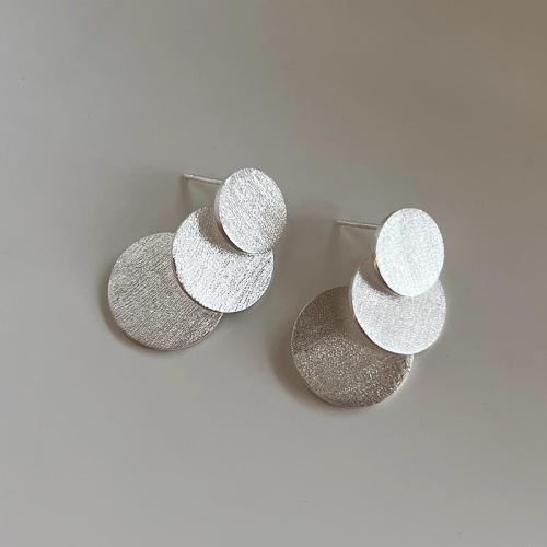 Латунные серьги падение, Латунь, Другое покрытие, ювелирные изделия моды, серебряный продается Пара