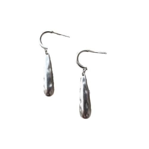 Boucles d'oreilles en laiton zircon cubique pavent, Placage, bijoux de mode & pavé de micro zircon, argent Vendu par paire[