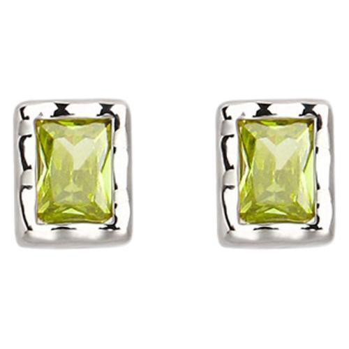 Латуни Стад Серьги, Латунь, с Полудрагоценный камень, Другое покрытие, ювелирные изделия моды, разноцветный продается Пара