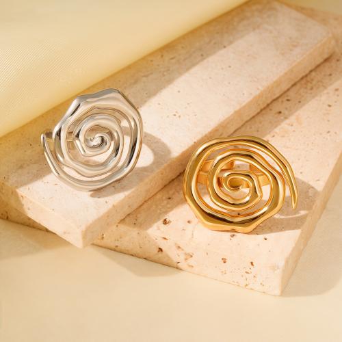 Bague en acier inoxydable, Acier inoxydable 304, Placage, bijoux de mode & pour femme & creux, plus de couleurs à choisir, Vendu par PC