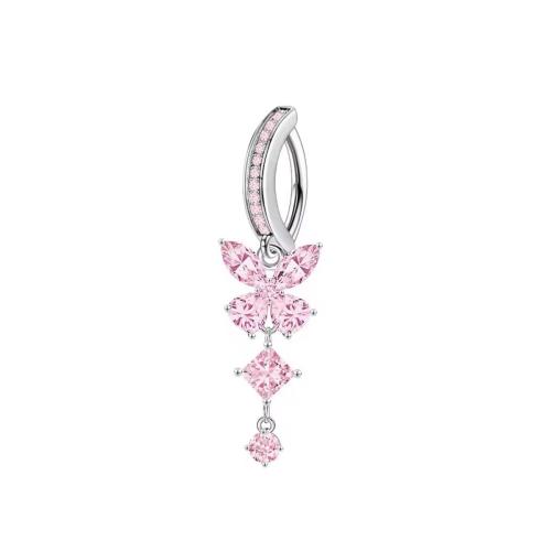 Acier inoxydable 304 anneau de ventre, avec laiton, Placage, unisexe & styles différents pour le choix & pavé de micro zircon, 40mm, Vendu par PC