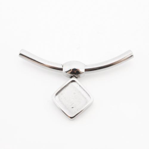 Monture de pendentif en acier inoxydable, Acier inoxydable 304, DIY, couleur originale, Vendu par PC