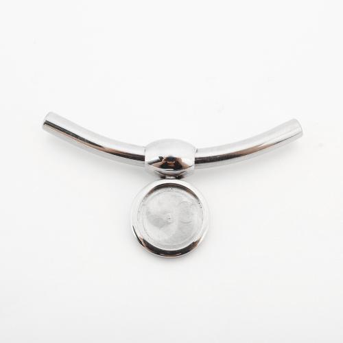 Monture de pendentif en acier inoxydable, Acier inoxydable 304, DIY, couleur originale, Diamètre inté Environ 12mm, Vendu par PC